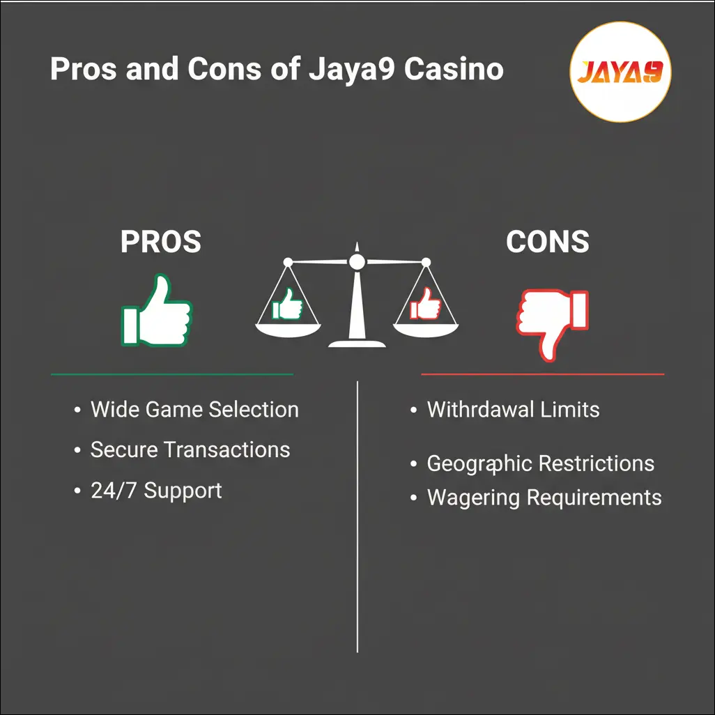 Pros and Cons of Jaya9 Casino