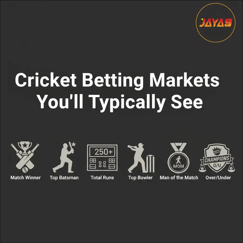 Cricket Betting Markets You'll Typically See