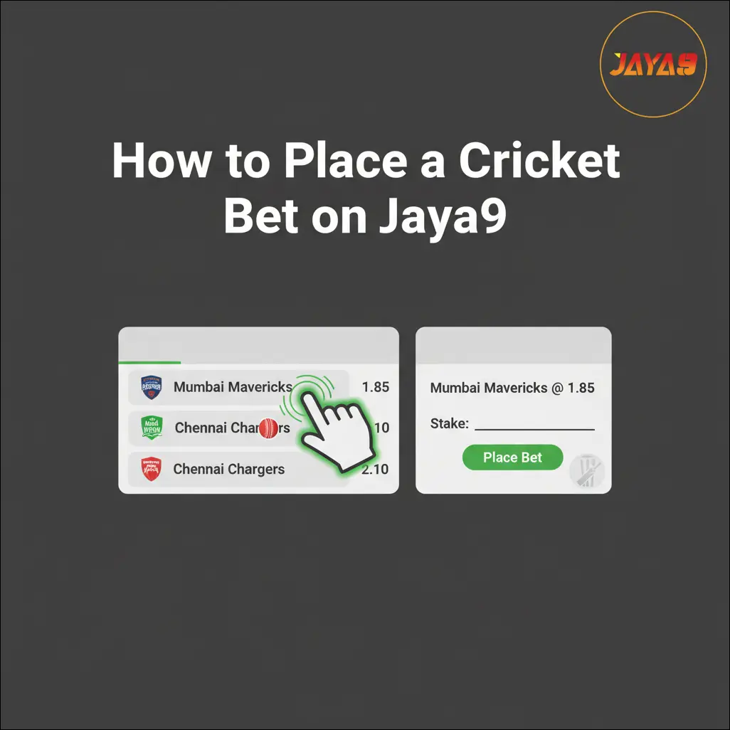 How to Place a Cricket Bet on Jaya9
