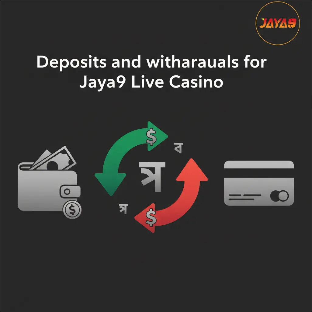 Deposits and Withdrawals for Jaya9 Live Casino