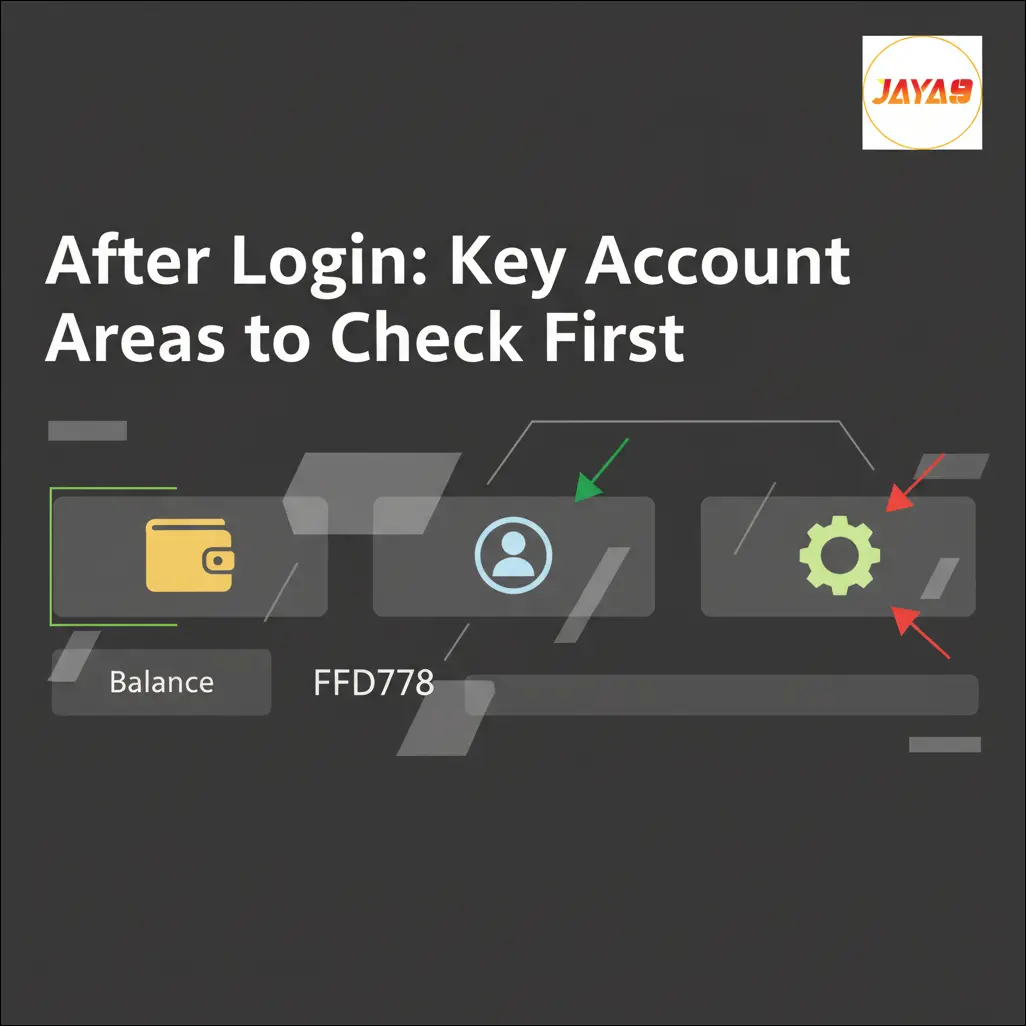 After Login: Key Account Areas to Check First